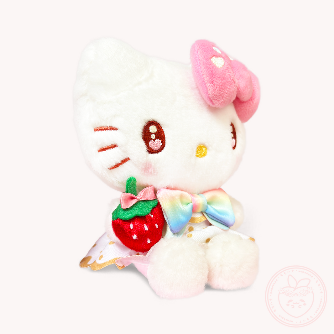 Sanrio x Ichigo Shinbun 50th Anniversary Keyring Plush - Hello Kitty