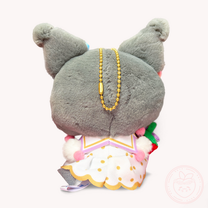 Sanrio x Ichigo Shinbun 50th Anniversary Keyring Plush - Kuromi