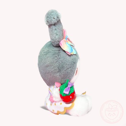 Sanrio x Ichigo Shinbun 50th Anniversary Keyring Plush - Kuromi