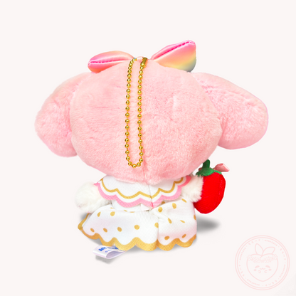 Sanrio x Ichigo Shinbun 50th Anniversary Keyring Plush - My Melody