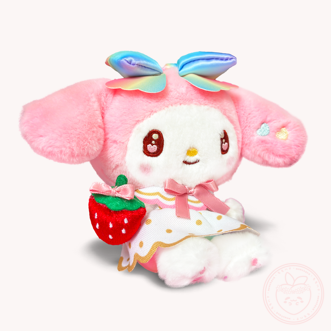 Sanrio x Ichigo Shinbun 50th Anniversary Keyring Plush - My Melody