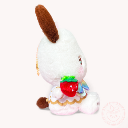 Sanrio x Ichigo Shinbun 50th Anniversary Keyring Plush - Pochacco