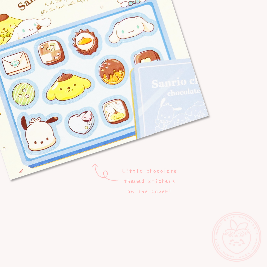 Sanrio Square Chocolate Memo Pad with Stickers - Boys