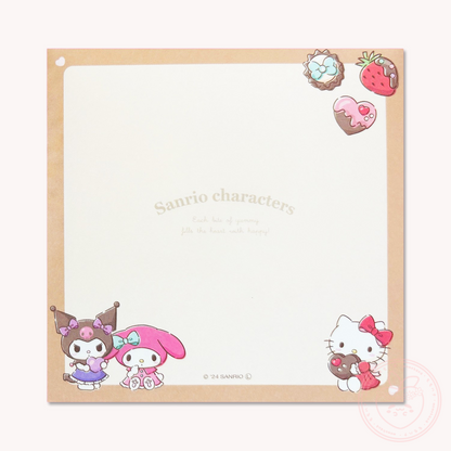 Sanrio Square Chocolate Memo Pad with Stickers - Girls