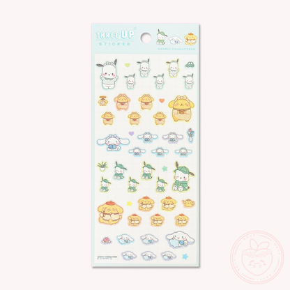 Sanrio Glitter Sticker Sheet - Boys