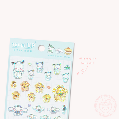 Sanrio Glitter Sticker Sheet - Boys