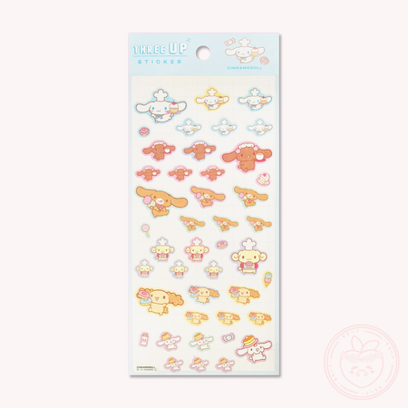 Sanrio Glitter Sticker Sheet - Cinnamoroll
