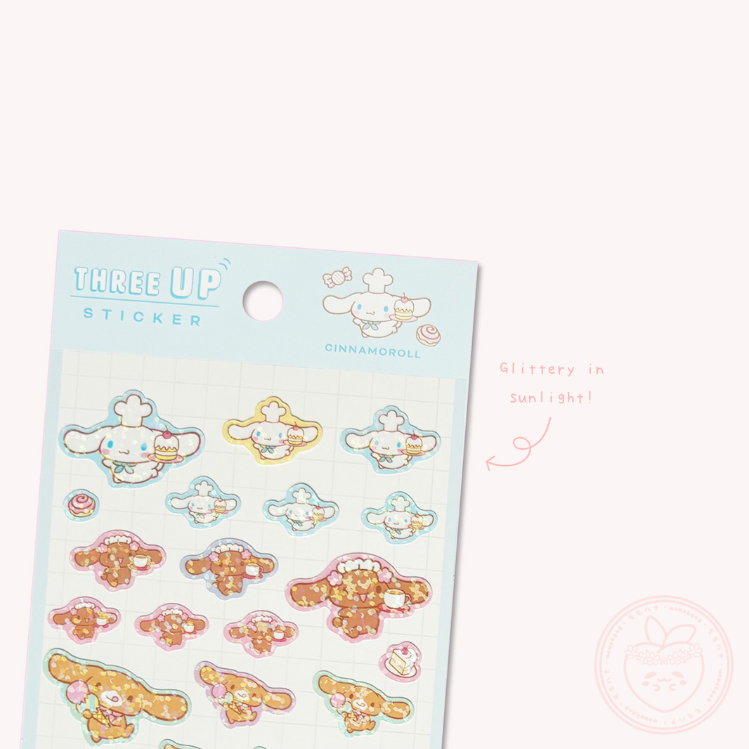 Sanrio Glitter Sticker Sheet - Cinnamoroll