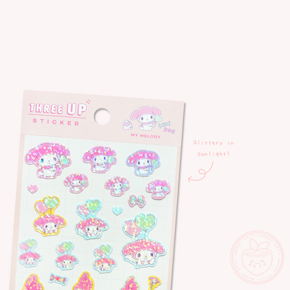 Sanrio Glitter Sticker Sheet - My Melody