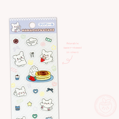 Sanrio Hanamaruobake Sweets Sticker Sheet - Blue
