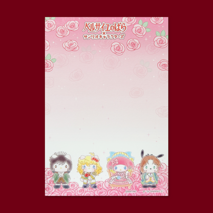 Sanrio x The Rose of Versailles Die-cut Memo Pad