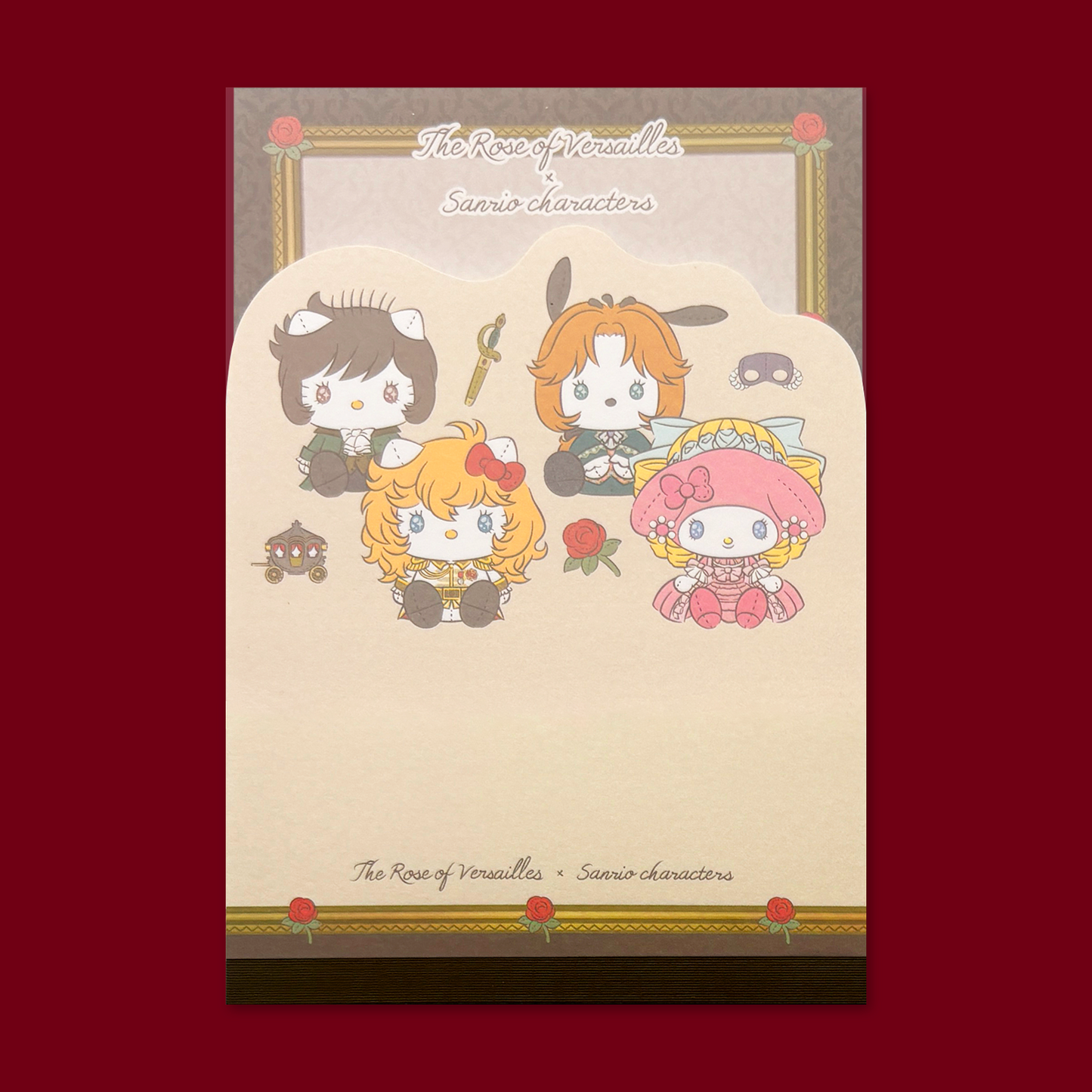 Sanrio x The Rose of Versailles Die-cut Memo Pad
