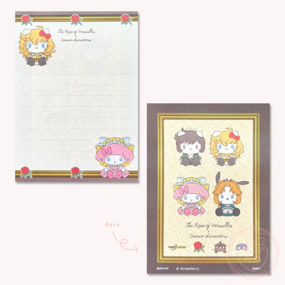 Sanrio x The Rose of Versailles Mini Letter Set