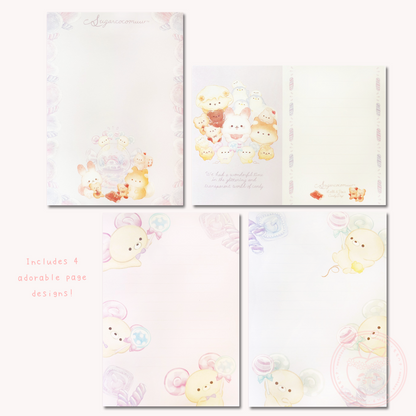 Sugarcocomuu 'Lolli and Pop's Candy Day' Memo Pad