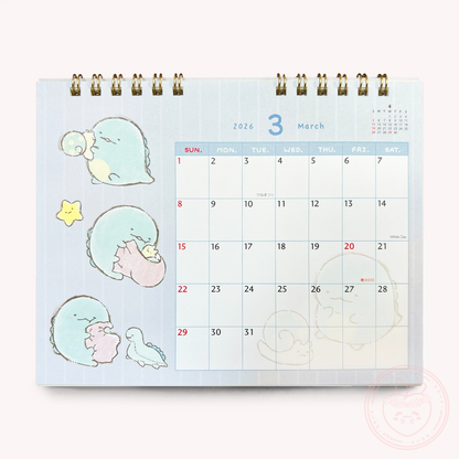 Sumikkogurashi 2026 Desk Calendar