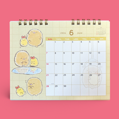 Sumikkogurashi 2026 Desk Calendar