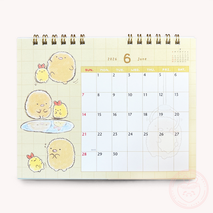 Sumikkogurashi 2026 Desk Calendar