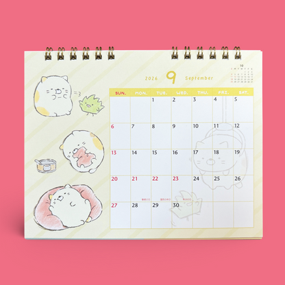 Sumikkogurashi 2026 Desk Calendar