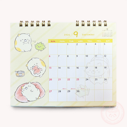 Sumikkogurashi 2026 Desk Calendar