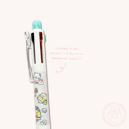 Sumikkogurashi 'Dreaming Tails' 4+1 Ballpoint Pen & Mechanical Pencil