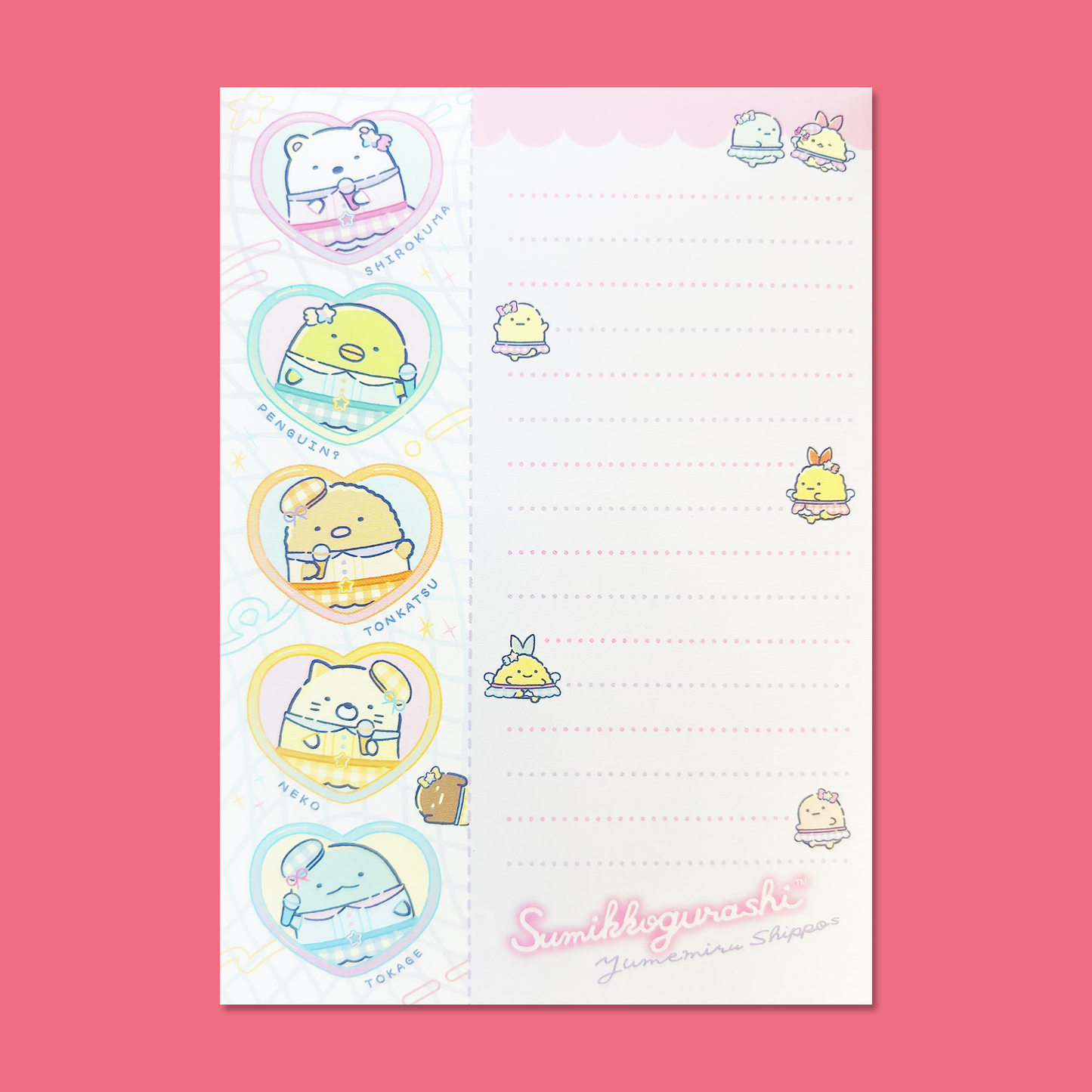 Sumikkogurashi 'Dreaming Tails' Memo Pad