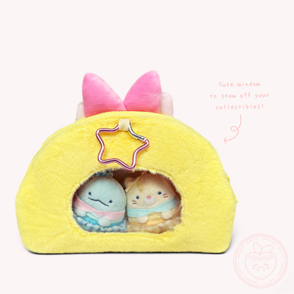 Sumikkogurashi 'Dreaming Tails' Plush Windowed Pouch