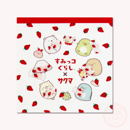 Sumikkogurashi x Sakuma Square Memo Pad