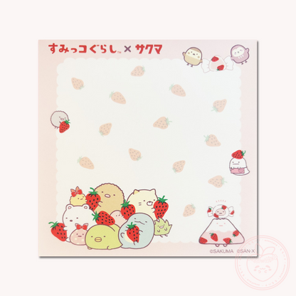 Sumikkogurashi x Sakuma Square Memo Pad