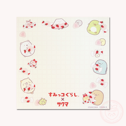 Sumikkogurashi x Sakuma Square Memo Pad