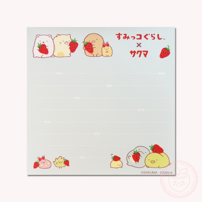 Sumikkogurashi x Sakuma Square Memo Pad