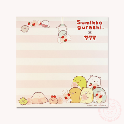 Sumikkogurashi x Sakuma Square Memo Pad