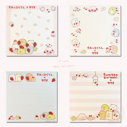 Sumikkogurashi x Sakuma Square Memo Pad
