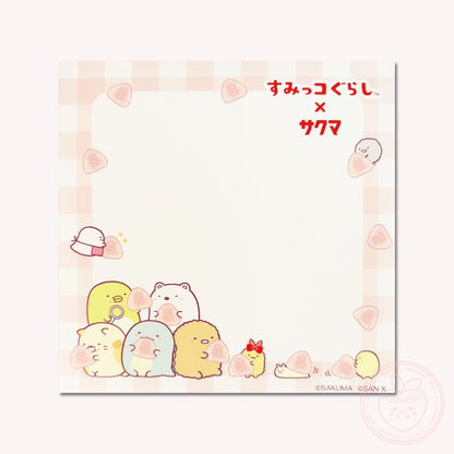 Sumikkogurashi x Sakuma Square Memo Pad
