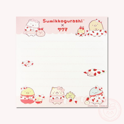 Sumikkogurashi x Sakuma Square Memo Pad