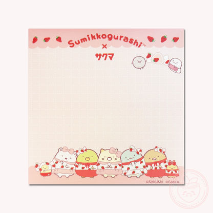 Sumikkogurashi x Sakuma Square Memo Pad