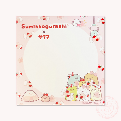 Sumikkogurashi x Sakuma Square Memo Pad