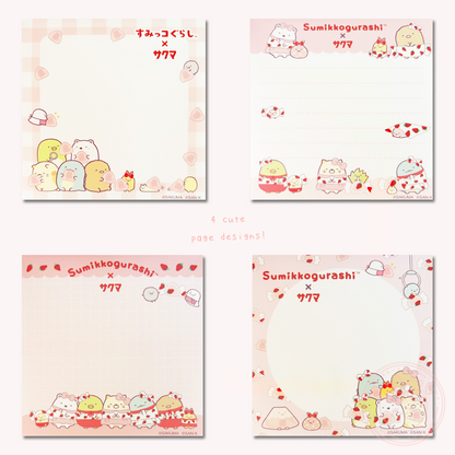 Sumikkogurashi x Sakuma Square Memo Pad
