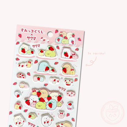 Sumikkogurashi x Sakuma Squishy Sticker Sheet