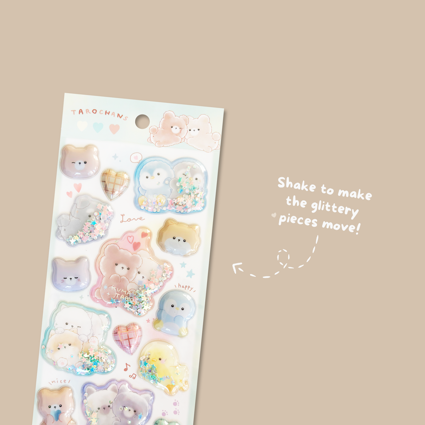 Tarochans Squishy Capsule Sticker Sheet