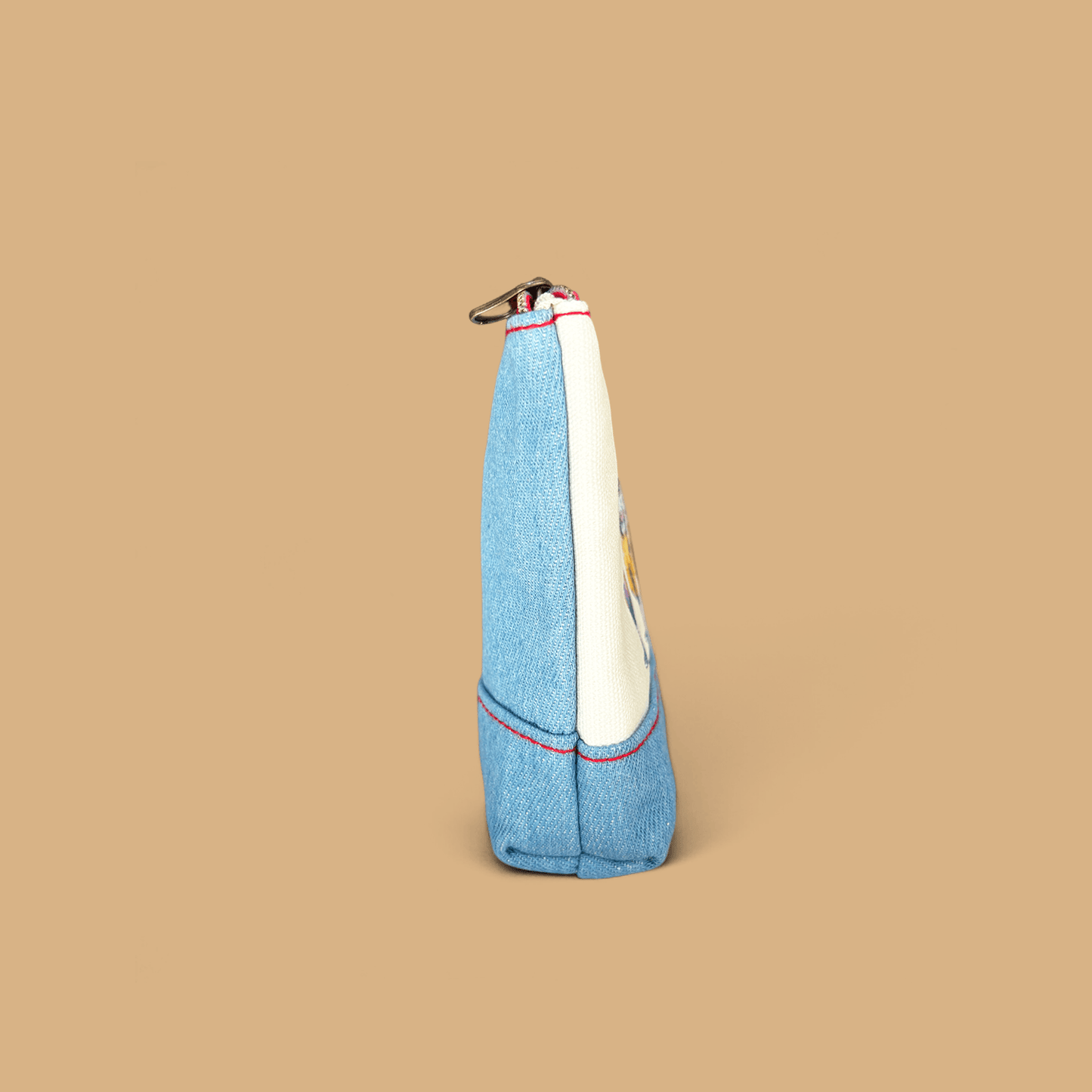 Mofusand Denim Flat Pouch - Cream Soda Nyan - Momohana