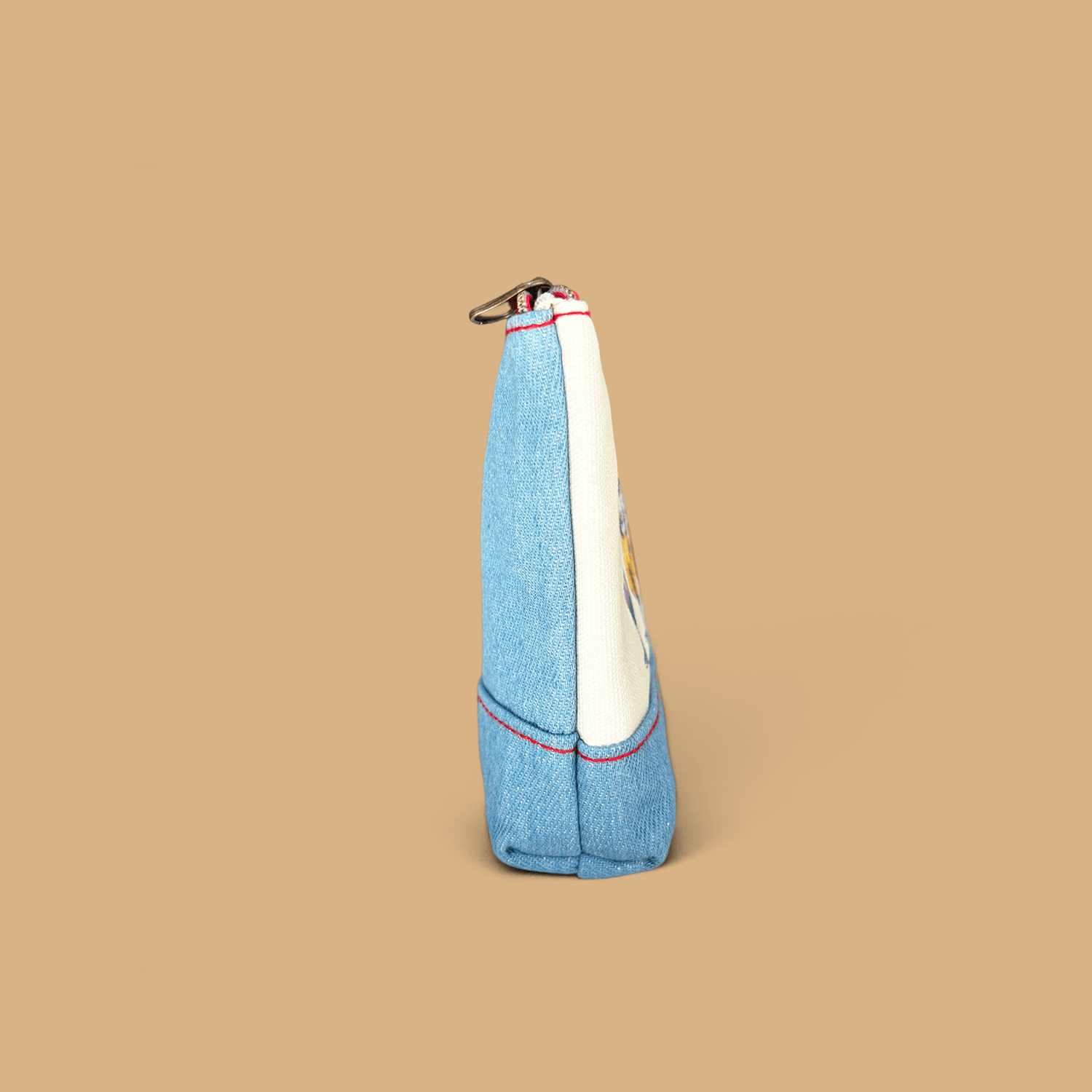 Mofusand Denim Flat Pouch - Cream Soda Nyan - Momohana