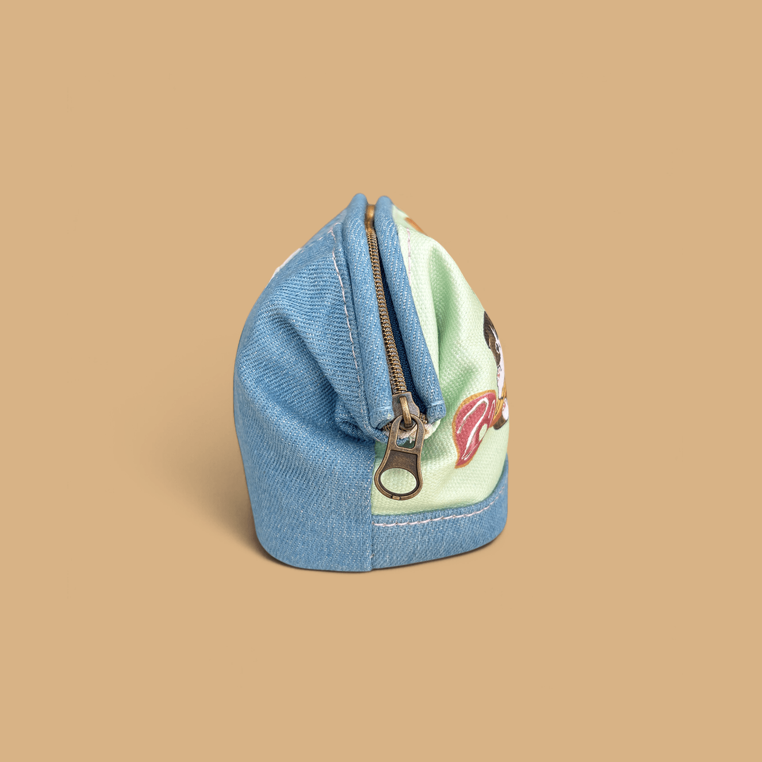 Mofusand Denim Pouch - Doughnut Nyan - Momohana