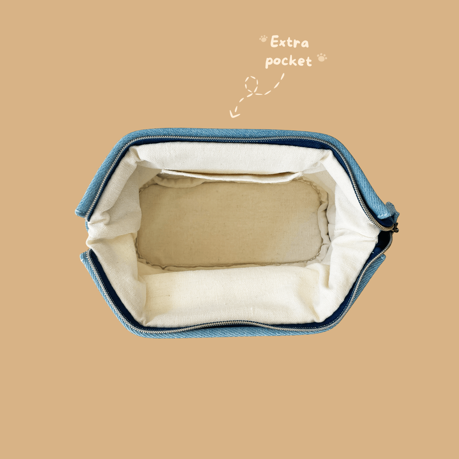 Mofusand Denim Pouch - Doughnut Nyan - Momohana