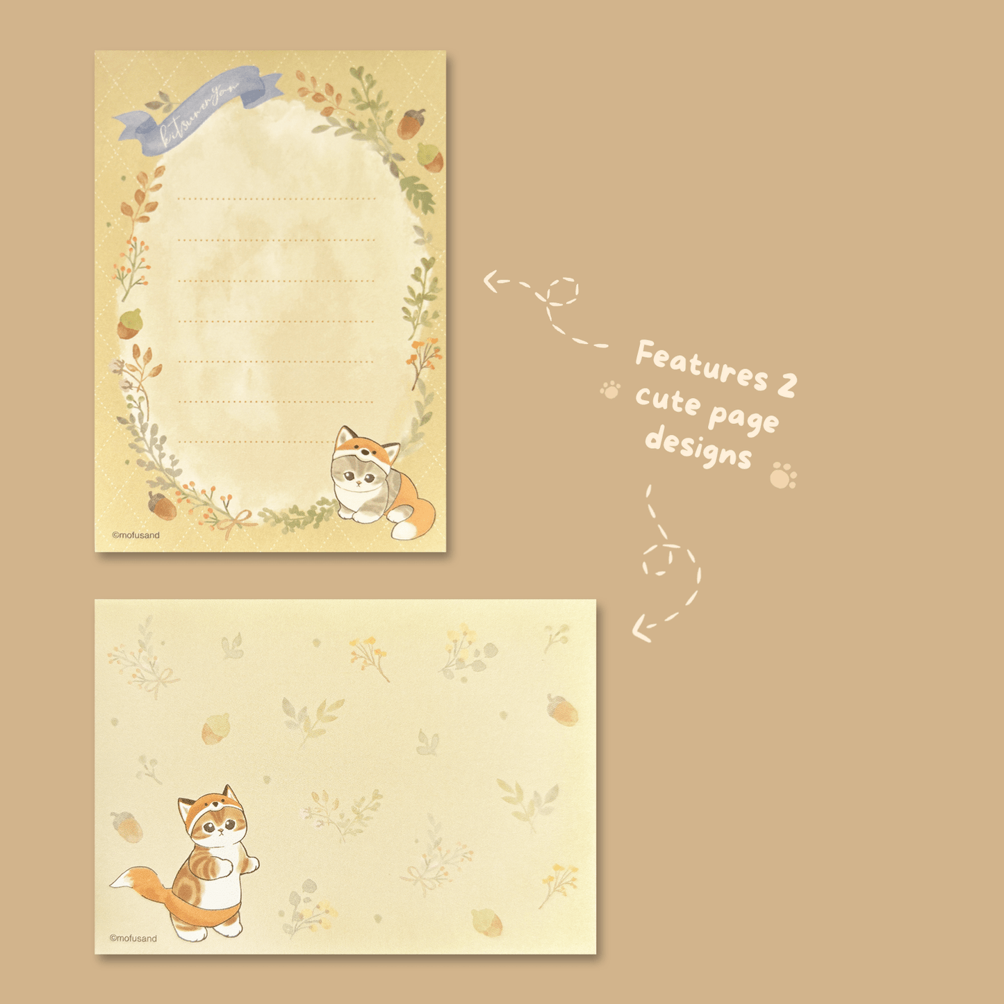 Mofusand Mini Memo Pad - Fox Nyan - Momohana