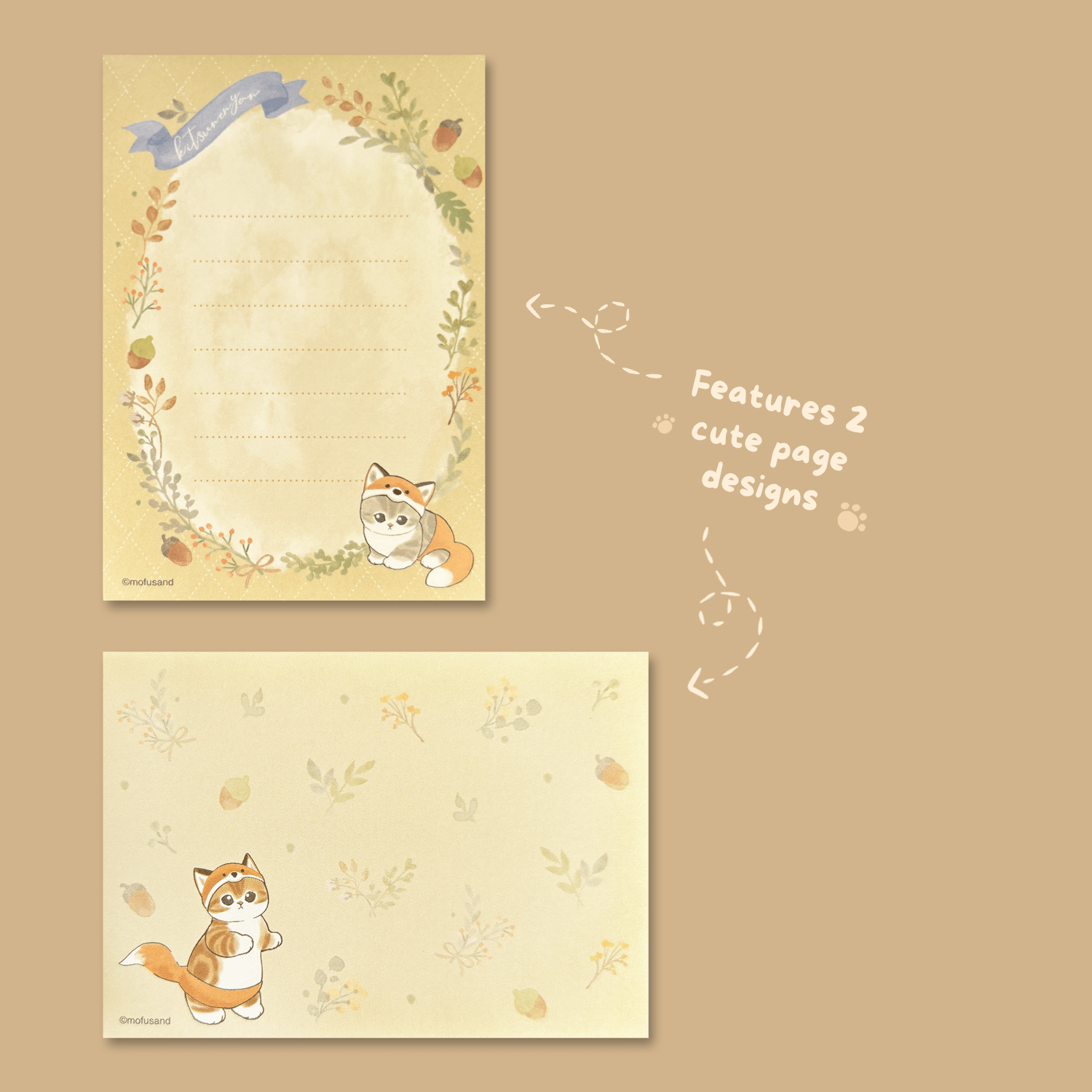 Mofusand Mini Memo Pad - Fox Nyan - Momohana