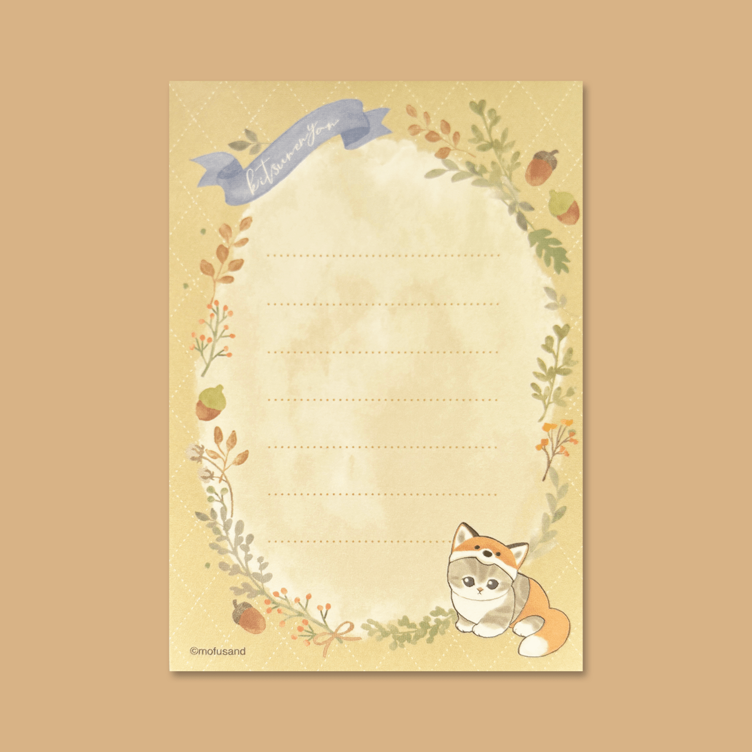 Mofusand Mini Memo Pad - Fox Nyan - Momohana