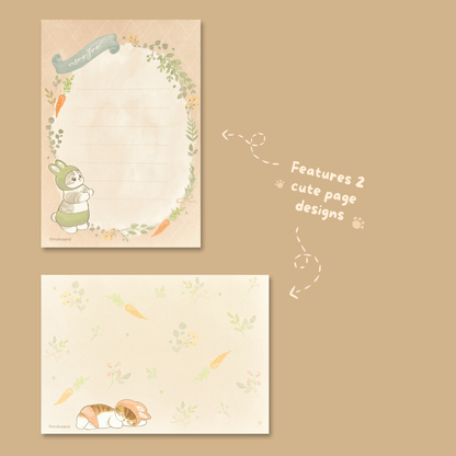 Mofusand Mini Memo Pad - Rabbit Nyan - Momohana