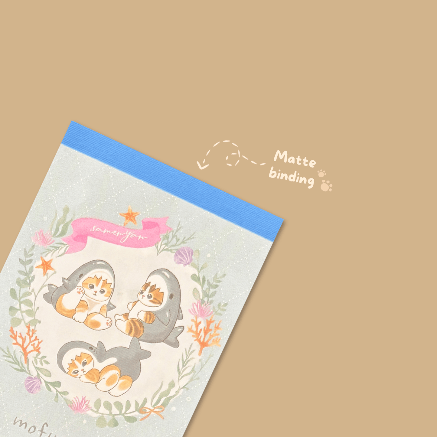 Mofusand Mini Memo Pad - Shark Nyan - Momohana