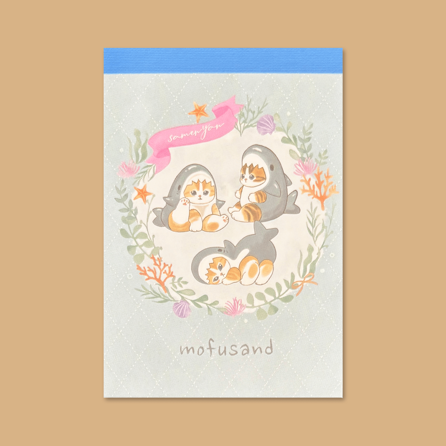 Mofusand Mini Memo Pad - Shark Nyan - Momohana