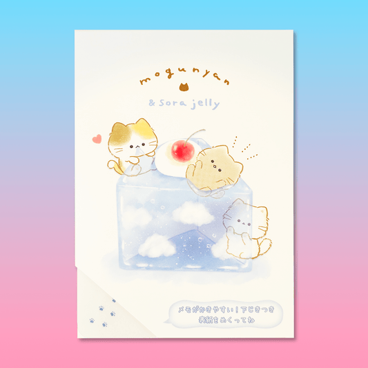 Mogunyan 'Sky Jelly' & 'Strawberry Parfait' A6 Memo Pad - Momohana